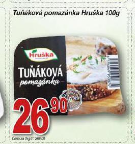 Hruška Tuňáková pomazánka nabídka