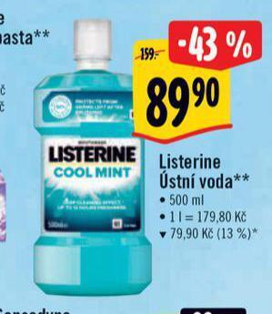 Albert Listerine ústní voda nabídka