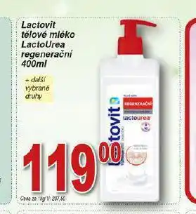 Hruška Lactovit tělové mléko nabídka