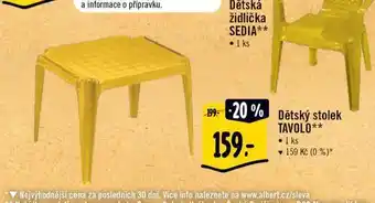 Albert Dětský stolek nabídka