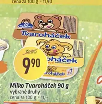 Coop Milko Tvaroháček 90g nabídka