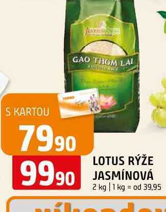 Terno Lotus rýže jasmínová 2 kg nabídka