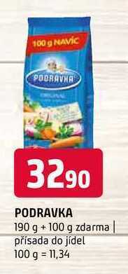 Terno Podravka 190 g + 100 g zdarma nabídka