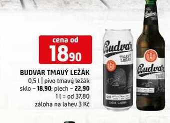 Terno Budvar tmavý ležák 0,5 l nabídka
