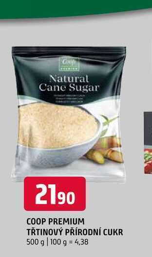 Terno Coop premium třtinový přírodní cukr 500 g nabídka