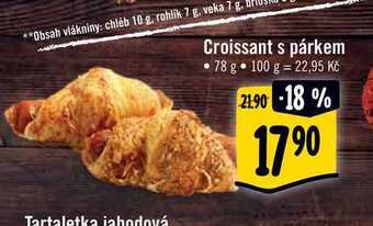 Albert Croissant s párkem 78 g nabídka