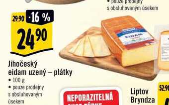 Albert Jihočeský eidam uzený - plátky 100 g nabídka
