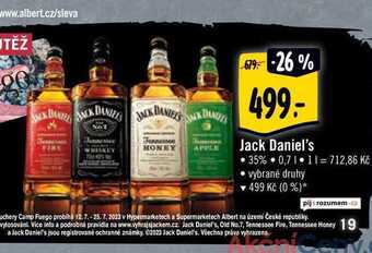 Albert Jack daniel's 0,7 l nabídka