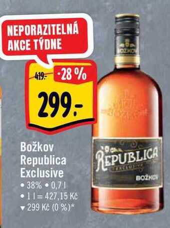 Albert Božkov republica  exclusive  0,7 l nabídka