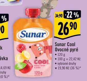 Albert Sunar cool ovocné pyré 120 g nabídka