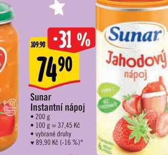 Albert Sunar instantní nápoj • 200 g nabídka