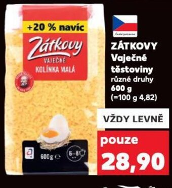Kaufland ZÁTKOVY Vaječné těstoviny nabídka