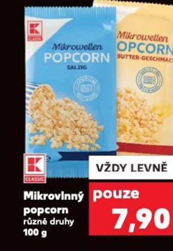 Kaufland Mikrovlnný popcorn nabídka