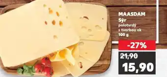 Kaufland MAASDAM Sýr polotvrdý s tvorbou ok nabídka