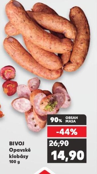 Kaufland BIVOJ Opavské klobásy 100 g nabídka