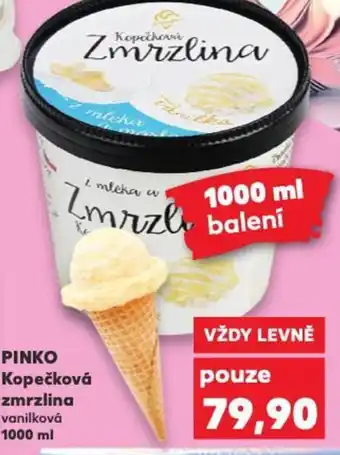 Kaufland PINKO Kopečková Zmrzlina nabídka