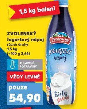 Kaufland ZVOLENSKÝ Jogurtový nápoj nabídka