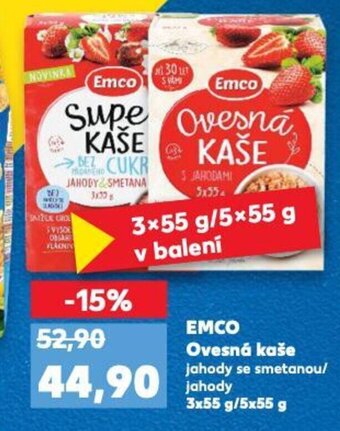 Kaufland EMCO Ovesná kaše nabídka
