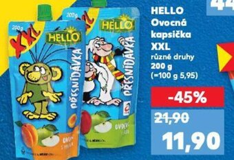Kaufland HELLO Ovocná kapsička XXL nabídka