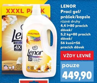 Kaufland LENOR Prací gel/ prášek/kapsle nabídka