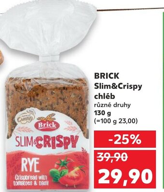 Kaufland BRICK Slim&Crispy chléb nabídka