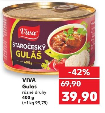 Kaufland VIVA Guláš různé druhy 400 g nabídka