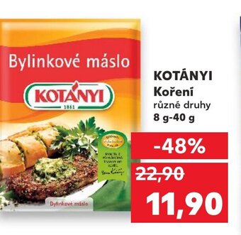 Kaufland KOTÁNYI Koření nabídka