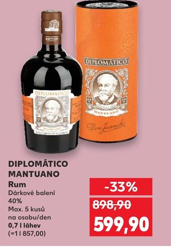Kaufland DIPLOMATICO MANTUANO Rum nabídka