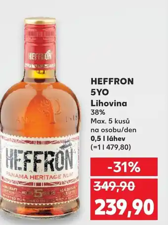 Kaufland HEFFRON 5YO Lihovina 38% nabídka