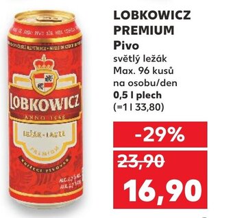 Kaufland LOBKOWICZ PREMIUM Pivo nabídka