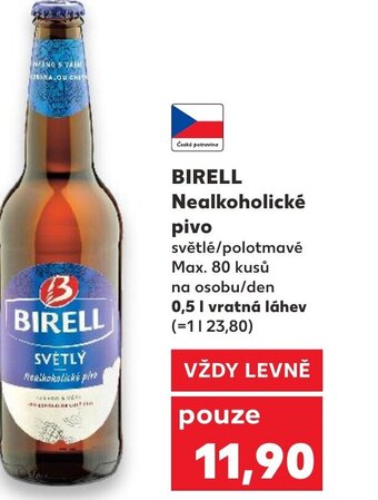 Kaufland BIRELL Nealkoholické pivo nabídka