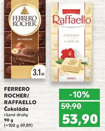 Kaufland FERRERO ROCHER/ RAFFAELLO Čokoláda různé druhy nabídka