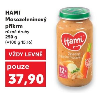 Kaufland HAMI Masozeleninový příkrm nabídka