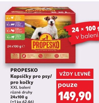 Kaufland PROPESKO Kapsičky pro psy/ pro kočky nabídka
