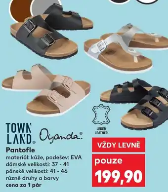 Kaufland TOWN LAND. Oyanda. Pantofle nabídka