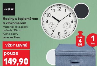 Kaufland Hodiny s teploměrem a vlhkoměrem nabídka