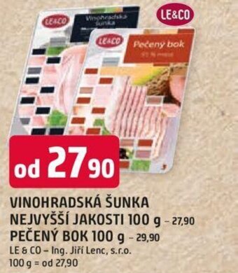 Trefa VINOHRADSKÁ ŠUNKA NEJVYŠŠÍ JAKOSTI 100 g nabídka