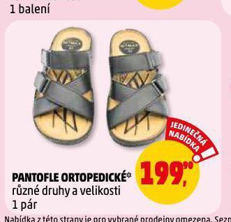 Penny Market Pantofle ortopedické nabídka