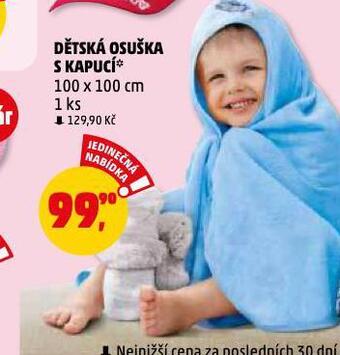 Penny Market Dětská osuška s kapucí nabídka