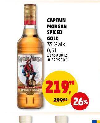 Penny Market Captain morgan spiced gold nabídka
