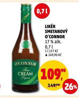 Penny Market Likér smetanový o'connor nabídka