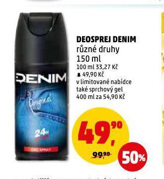 Penny Market Deosprej denim nabídka
