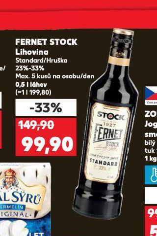 Kaufland Fernet stock nabídka