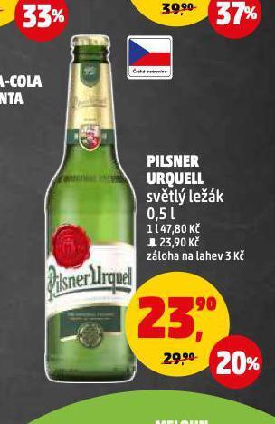 Penny Market Pivo pilsner urquell nabídka
