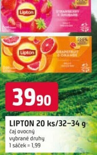 Trefa LIPTON 20 ks/32-34 g nabídka