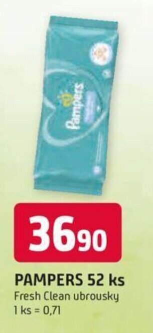 Trefa PAMPERS 52 ks nabídka
