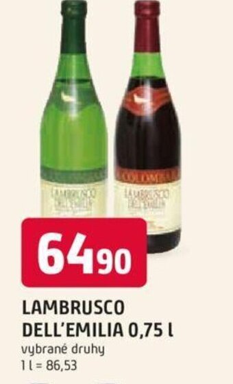 Trefa LAMBRUSCO DELL'EMILIA 0,75 l nabídka