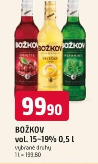 Trefa BOŽKOV vol. 15-19% 0,5 l nabídka