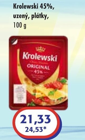 ČEPOS Krolewski 45%, uzený, plátky, nabídka