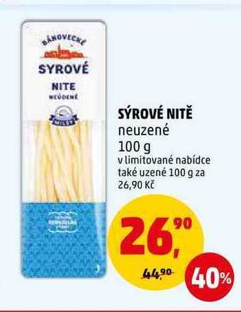 Penny Market Sýrové nitě, 100 g nabídka